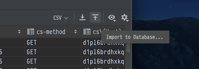 DataGrip - Import to database