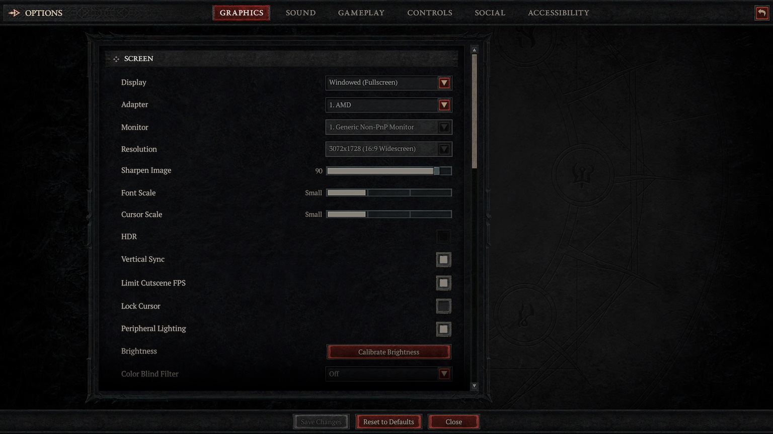 Diablo IV Graphics settings 1