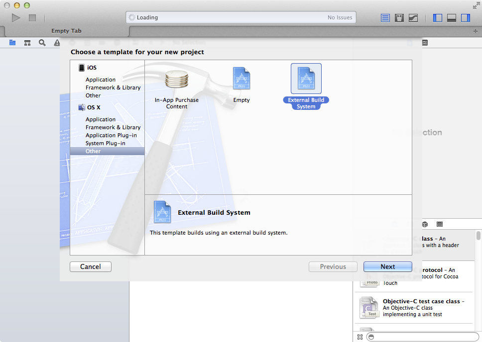 Xcode External Build System