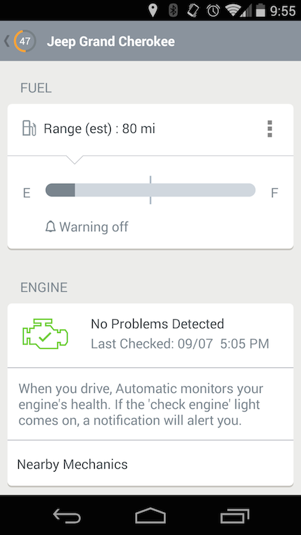 Automatic Gas Settings