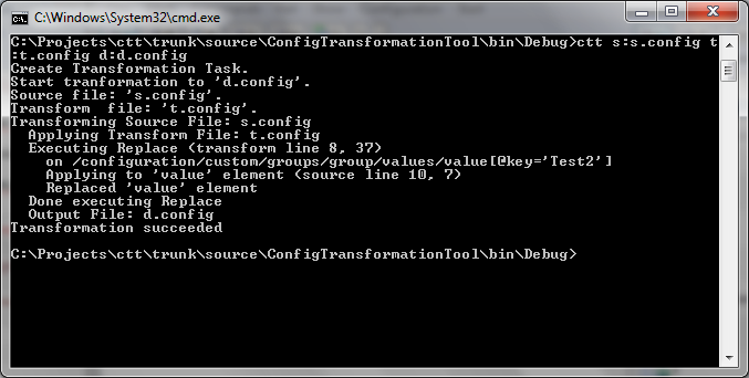 Config Transformation Tool In Action